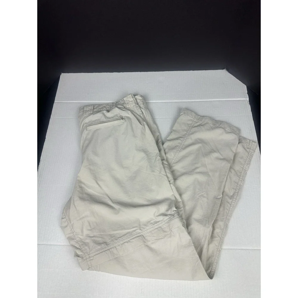 ExOfficio Pants Mens 36x31 Beige Convertible Zip-Off Hiking Outdoor Cargo Trail